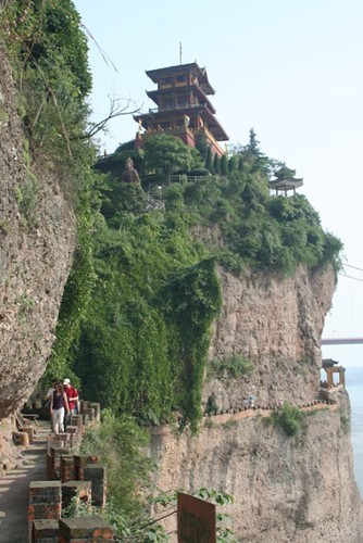 temple on cliff