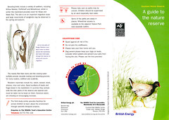 British Energy/Wildlife Trust leaflet (exterior)