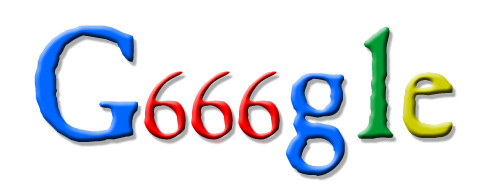 Googlelogosatire anlässlich des 6.6.06, bei der das 'oo' durch ein '666' ersetzt ist. Hoffen wir einmal, dass es keine anderen Gründe geben wird, das Googlelogo so zu verändern.
