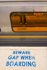 beware gap when boarding