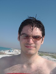 James, looking cool on beach