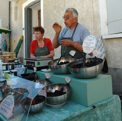 Olive man, Nyons, Provence, France, June 2006