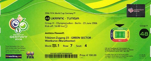 Ticket Ukraine - Tunisia