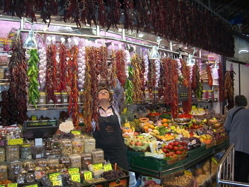 Barcelona (España)- Mercado de la Boqueria (Butchery's market)