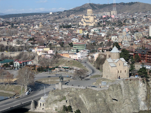 Old Tbilisi with Metekhi Church