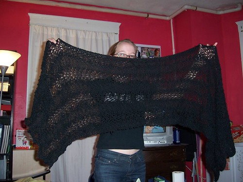 Jessica Finishes Her Shawl!!!