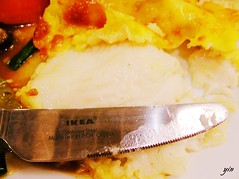 lefty's knife in IKEA restaurant