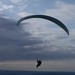 Paraglider at dusk