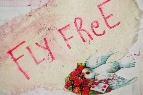 Fly free like a bird - detail of picture