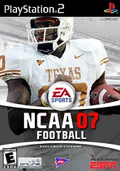 Vince Young on the cover of NCAA 07