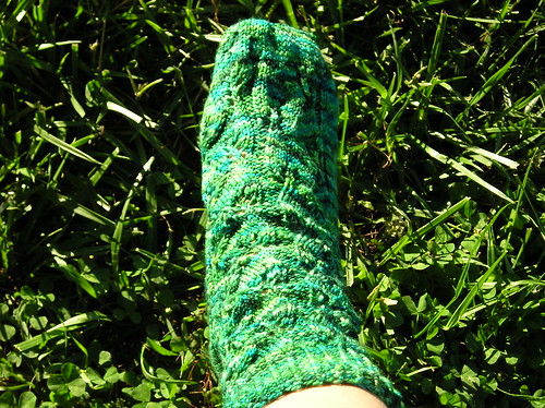 Green EL sock 1 - again