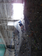 Erin climbing