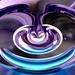 purple glass drop (# 3)