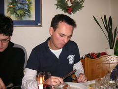 Hannes beim Essen