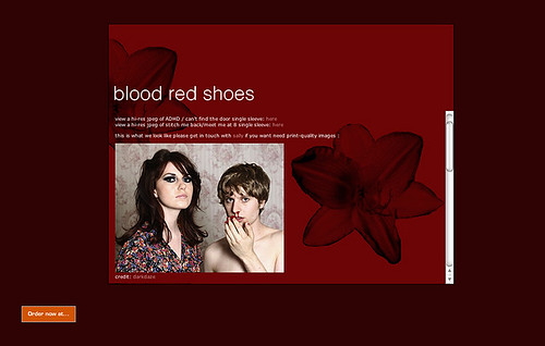Blood Red Shoes Website