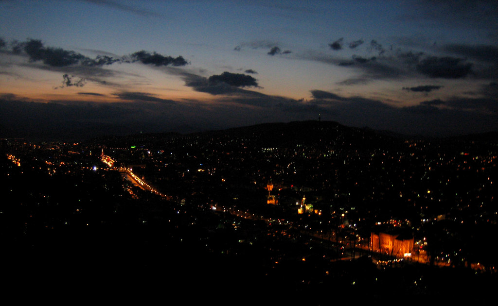Sarajevo at night