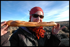 testing the baguette