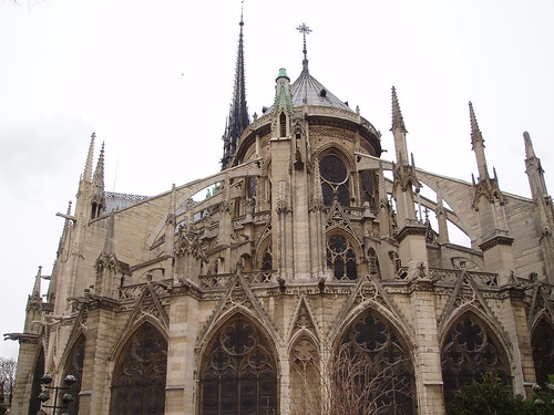 Cathedrale Notre-Dame de Paris, the east side
