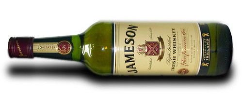 A bottle of Jameson's Irish Whiskey.
