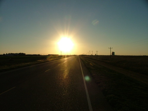 sunset in nowhere Kansas