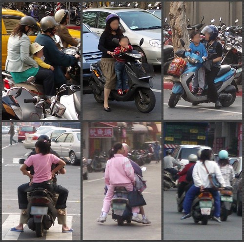 Child Passengers Wearing No Helmets