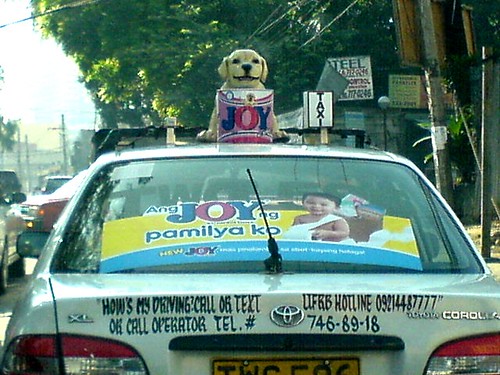 How much is that doggie on the taxi?