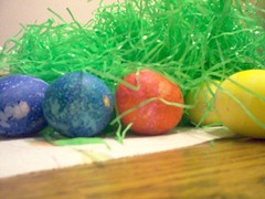Easter Eggs and Grass