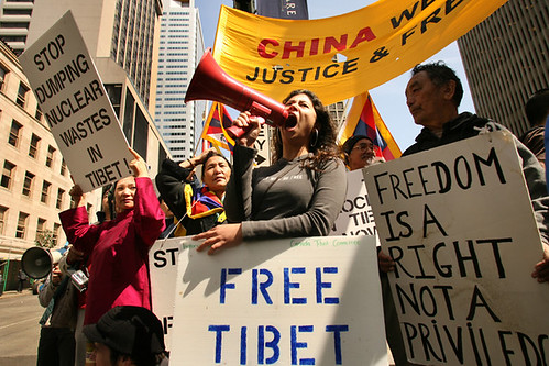 CHINA HU PROTESTS