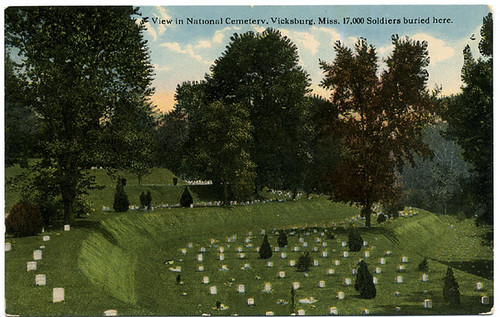 Postcard: Vicksburg Natl Cemetery early 1900s