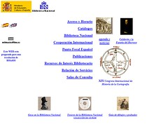 Web de la Biblioteca Nacional en 2001