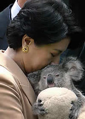 Masako durante un viaje oficial a Australia en diciembre de 2002