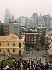 View of Macau from Ruins of the Church of St Paul