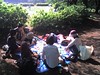Picnic party in Komazawa Park