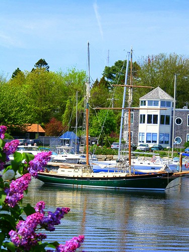 Lilacs and Boats