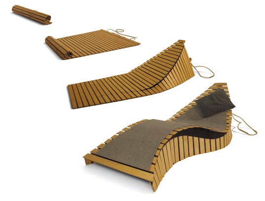 Fold Up Chaise Lounge Chair