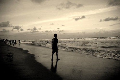 Boy on the beach,Bay of Bengal.