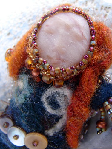 fiber embellished mermaid mayjunejuly