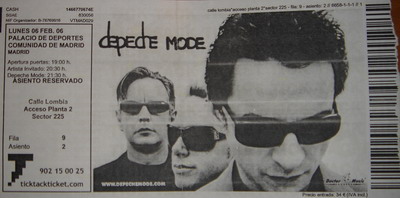 depeche mode ticket