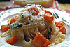 Linguine with a sage burnt butter sauce and sautéed Sweet Potato by Haalo - Entry II