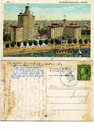Postcard: Edgewater Beach Hotel