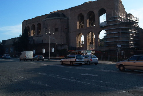 Basilica of Maxentius, from Via dei Fori Imperiali