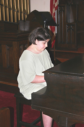 May piano recital - at the piano