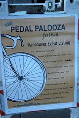Pedalpalooza sign in Vancouver