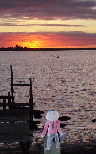 Stanley's first sunrise in Australia