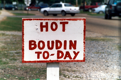 Hot Boudin To-Day!