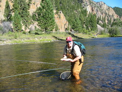 B with a nice Montana cutthroat trout