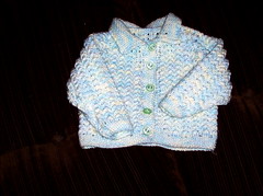 Vauvan neuletakki Baby softista (n 60 cm)