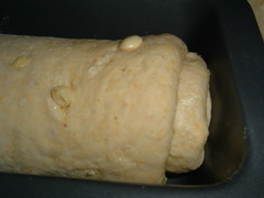 Cornbread - Dough on a pan