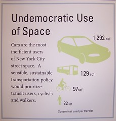 Undemocratic Use of Space (Exhibit panel, Living Streets Exhibit, NYC)