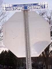 Historic district street sign